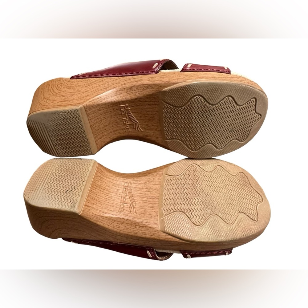 Dansko Red Leather Mules - Picture 7 of 8